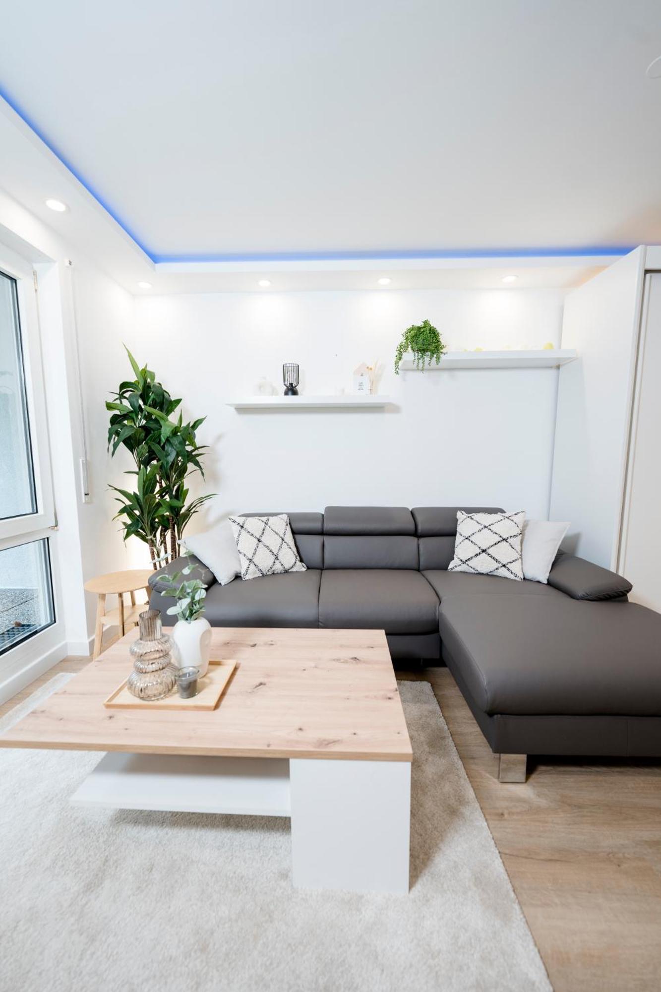 Bellabene Modernes Studio Apartment In Zentraler Lage Mit Terrasse, Parkplatz, Smarttv 포르츠하임 외부 사진